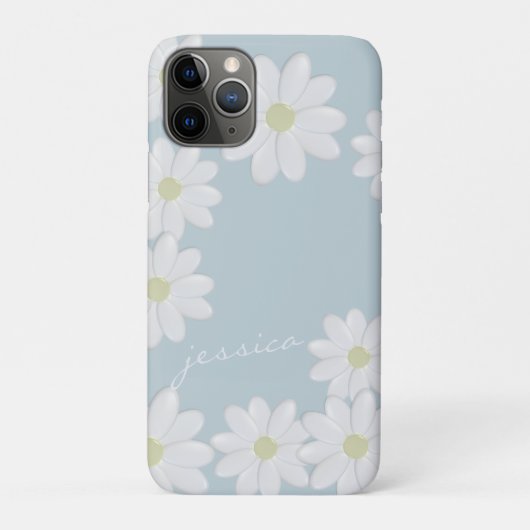 Blue Sky Springtime Daisies Custom Case-Mate iPhone Case (Achterkant)