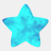 Blue Sky Star Sticker (Voorkant)
