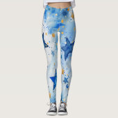 Blue Sky Stars Leggings (Voorkant)