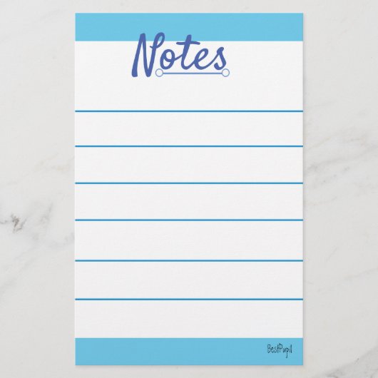 Blue Sky Stationery Briefpapier (Voorkant)