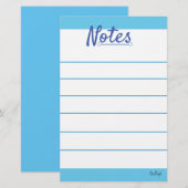 Blue Sky Stationery Briefpapier (Voorkant / Achterkant)