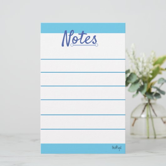 Blue Sky Stationery Briefpapier (Staand voorkant)