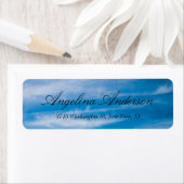 Blue Sky stijlvol elegant handschrift modern Etiket (Insitu)