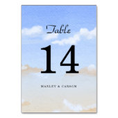 Blue Sky Summer Beach bruiloft Kaart (Voorkant)