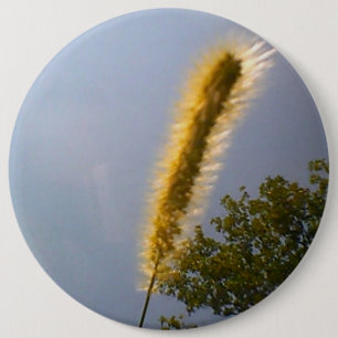 Blue Sky Summer Foliage Ronde Button 6,0 Cm