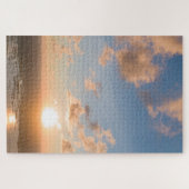 Blue Sky Sun Clouds Schilderachtig Afbeelding hard Legpuzzel (Horizontaal)