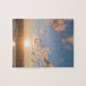 Blue Sky Sunrise Clouds Schilderachtig Afbeelding  Legpuzzel (Horizontaal)