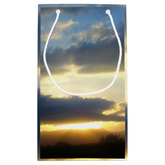 Blue Sky Sunset Gift Bag Klein Cadeauzakje (Achterkant)