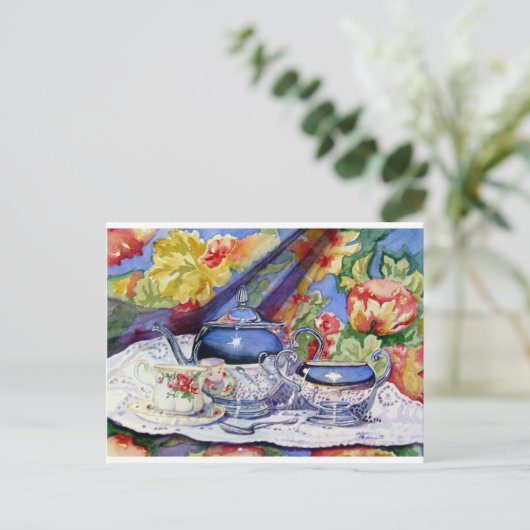 Blue Sky Tea Briefkaart (Staand voorkant)