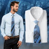 Blue Sky Trees Camo Stropdas