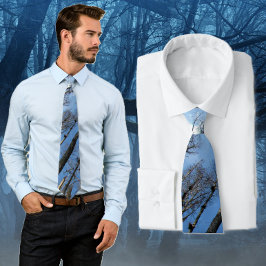 Blue Sky Trees Camo Stropdas