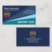 Blue Sky Triangles Airport Taxi Driver Visitekaartje (Voorkant / Achterkant)