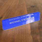 Blue Sky Unieke Chique Modern Minimaal Naambordje (Zijkant)