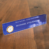 Blue Sky Unieke Chique Modern Minimaal Naambordje (Zijkant)