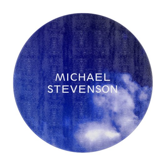 Blue Sky Unieke Chique Modern Minimaal Snijplank (Voorkant)