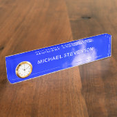 Blue Sky Unieke Chique Moderne Minimale Bureaunaam Naambordje (Zijkant)