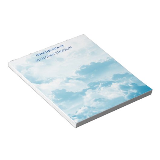  Blue Sky Vanaf het bureau van Notitieblok (Schuin)