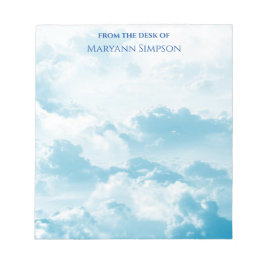  Blue Sky Vanaf het bureau van Notitieblok