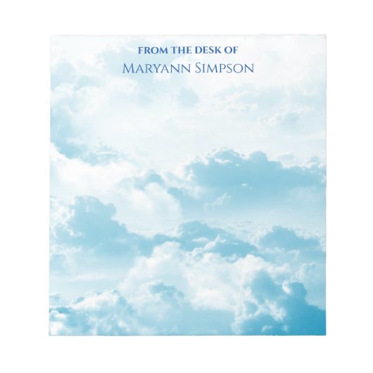  Blue Sky Vanaf het bureau van Notitieblok (Voorkant)