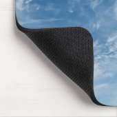 Blue Sky Verspreid Wit Wolken Blauw Patroon Muismat (Hoek)