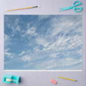 Blue Sky Verspreid Wit Wolken Blauw Patroon Tissuepapier (Craft)