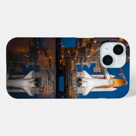 Blue Sky voor Space Shuttle Atlantis Lancering Case-Mate iPhone Case (Achterkant (horizontaal))