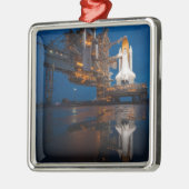 Blue Sky voor Space Shuttle Atlantis Lancering Metalen Ornament (Links)