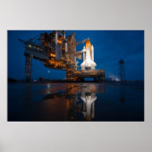 Blue Sky voor Space Shuttle Atlantis Lancering Poster (Voorkant)