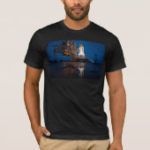 Blue Sky voor Space Shuttle Atlantis Lancering T-shirt (Voorkant)
