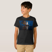 Blue Sky voor Space Shuttle Atlantis Lancering T-shirt (Voorkant volledig)