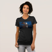 Blue Sky voor Space Shuttle Atlantis Lancering T-shirt (Voorkant volledig)