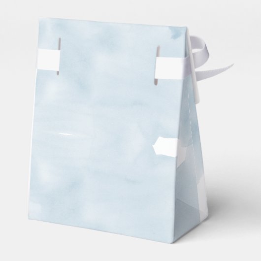 Blue Sky Waterverf Boy Baby shower Bedankdoosjes (Achterkant)