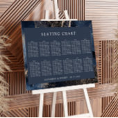 Blue Sky Waterverf bruiloft zitgrafiek Poster