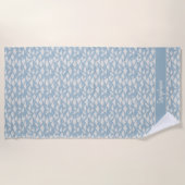 Blue Sky White Angel Wings and Heavenly Clouds Strandlaken (Voorkant)