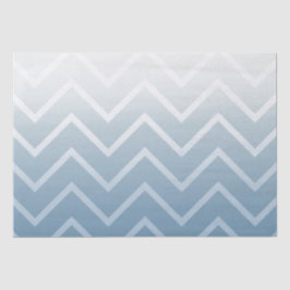 Blue Sky White Chevron Tissuepapier