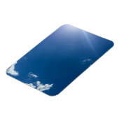 Blue Sky White Clouds Background Cloudy Skoudy Magneet (Linkerzijde)