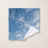Blue Sky White Clouds Bad Handdoek (Wasdoekje)