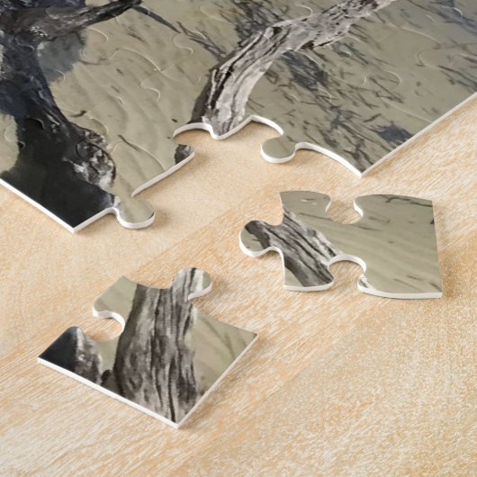 Blue Sky White Clouds, Blue Zee, Driftwood Beach Legpuzzel (Zijkant)