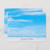 Blue Sky White Clouds Calligraded Sjabloon Script (Voorkant / Achterkant)