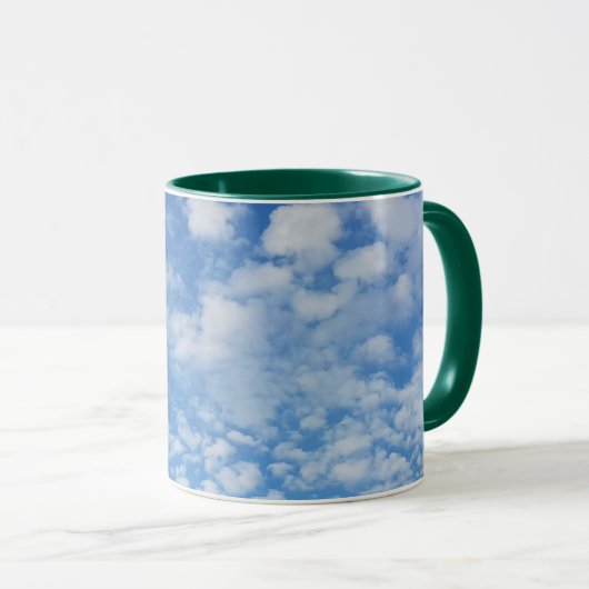 Blue Sky White Clouds Coffee Tea Soup Cup Mok (Voorkant rechts)