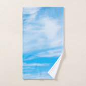 Blue Sky White Clouds Elegant Custom Sjabloon Handdoek (Handdoek)