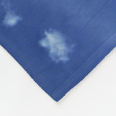 Blue Sky White Clouds Fleece Blanket (Hoek)