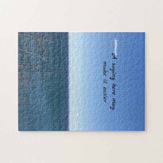 Blue Sky White Clouds Foto Legpuzzel (Horizontaal)