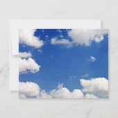 Blue Sky White Clouds Heaven Sjabloon (Voorkant)