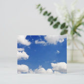 Blue Sky White Clouds Heaven Sjabloon (Staand voorkant)