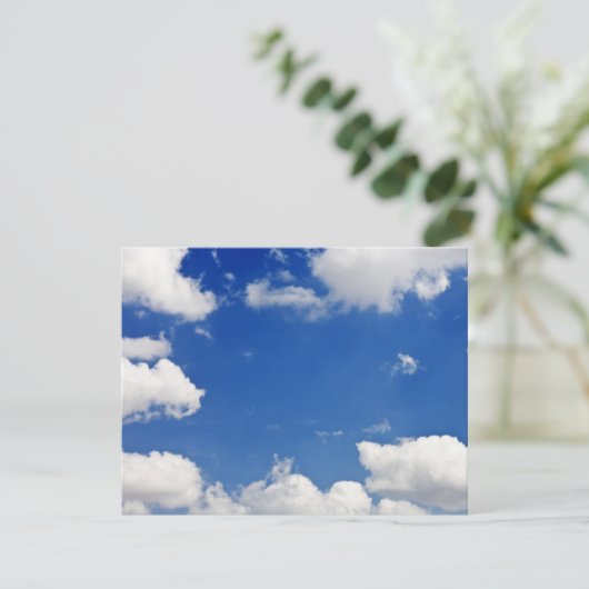 Blue Sky White Clouds Heaven Sjabloon (Staand voorkant)