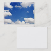 Blue Sky White Clouds Heaven Sjabloon Visitekaartje (Voorkant / Achterkant)