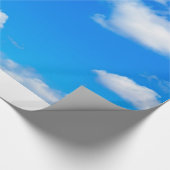 Blue Sky White Clouds Heavenly Cloud Background Cadeaupapier (Hoek)