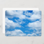 Blue Sky White Clouds Heavenly Skies Background (Voorkant / Achterkant)