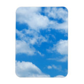 Blue Sky White Clouds Heavenly Skies Background Magneet (Verticaal)